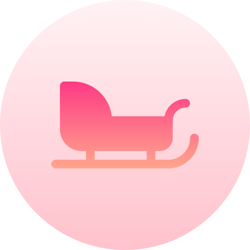 Sleigh Basic Gradient Circular icon