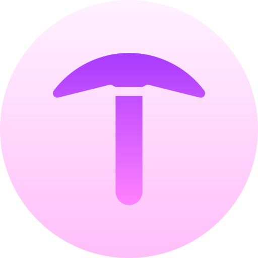 ピッケル Basic Gradient Circular icon