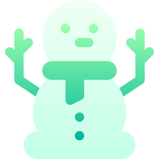 monigote de nieve Basic Gradient Gradient icono