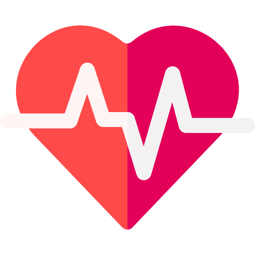 Heart beat Basic Rounded Flat icon