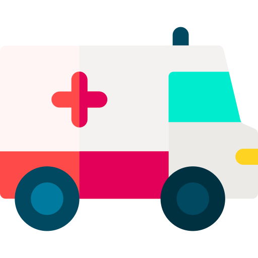 ambulancia Basic Rounded Flat icono