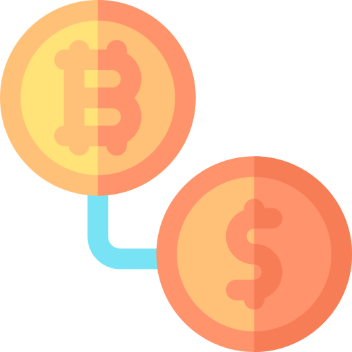 cambio de divisas Basic Rounded Flat icono