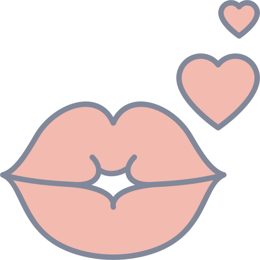 Kiss Generic Outline Color icon