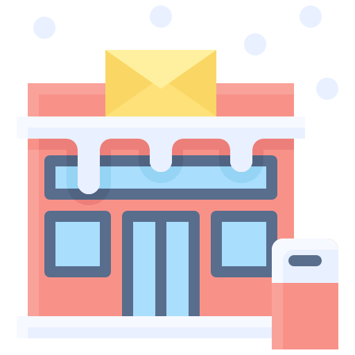 postkantoor Generic Flat icoon