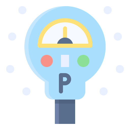 parkeermeter Generic Flat icoon