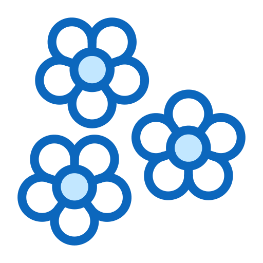 꽃들 Generic Blue icon
