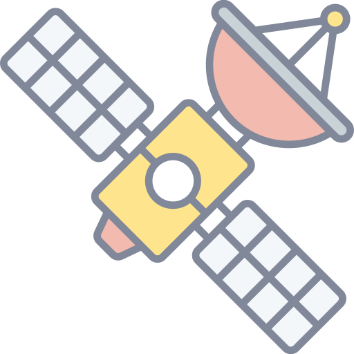 Satellite signal Generic Outline Color icon