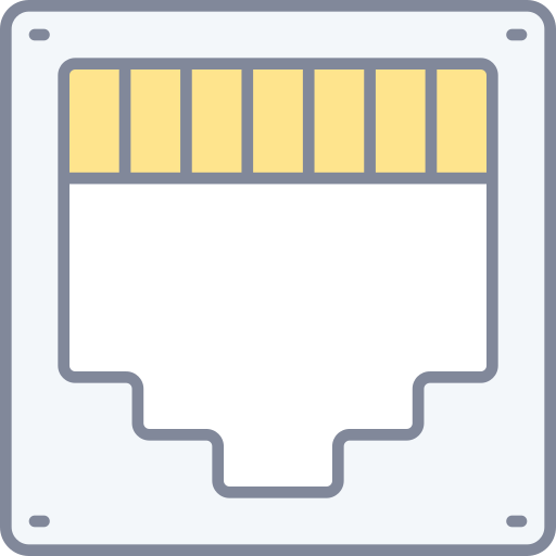 Ethernet Generic Outline Color icon