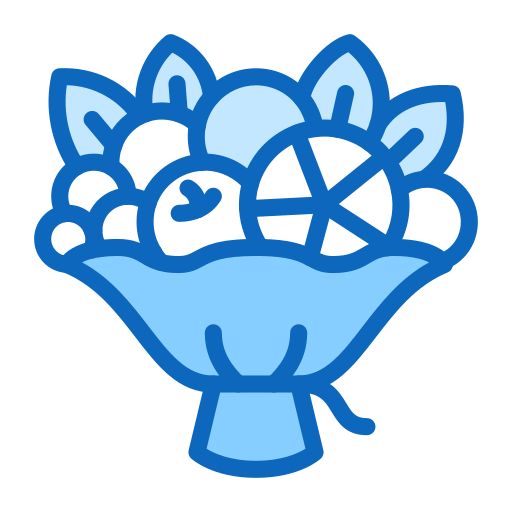 꽃다발 Generic Blue icon