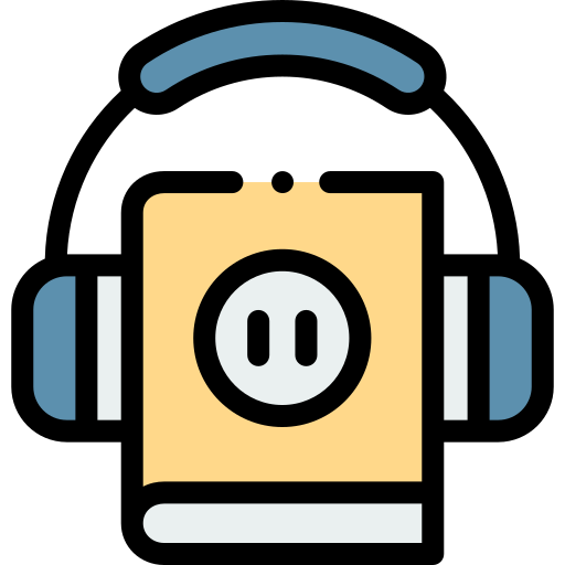 Audio book Detailed Rounded Lineal color icon