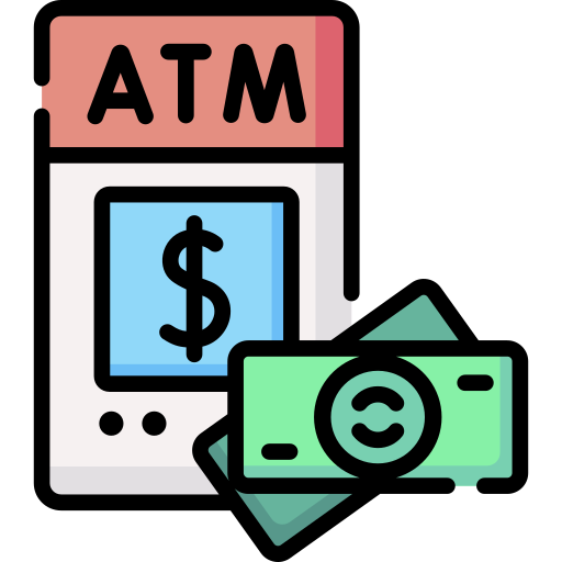 Cash machine Special Lineal color icon