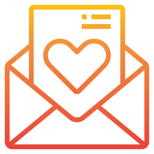 Love letter itim2101 Gradient icon
