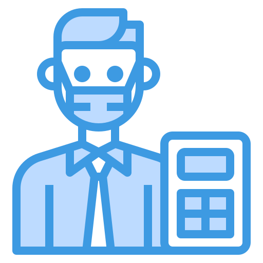accountant itim2101 Blue icoon