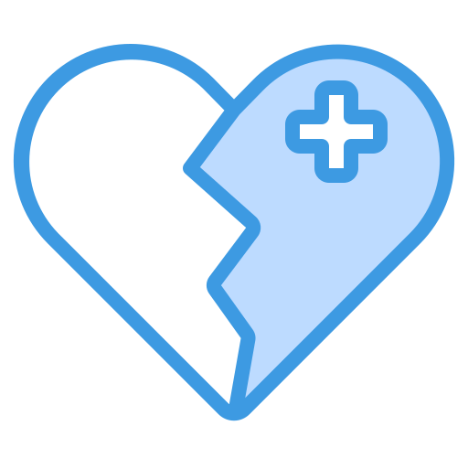 gebroken hart itim2101 Blue icoon