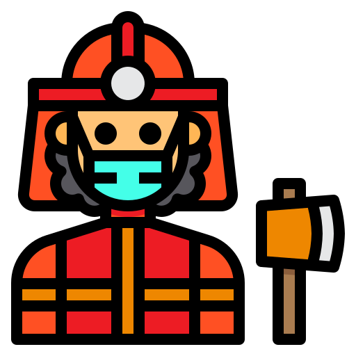 消防士 itim2101 Lineal Color icon