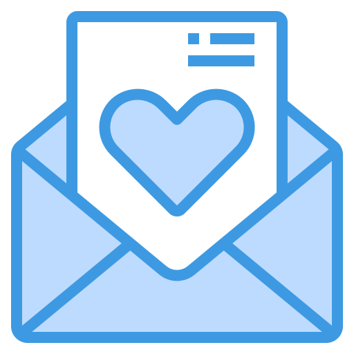 Love letter itim2101 Blue icon