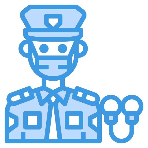 politieagent itim2101 Blue icoon