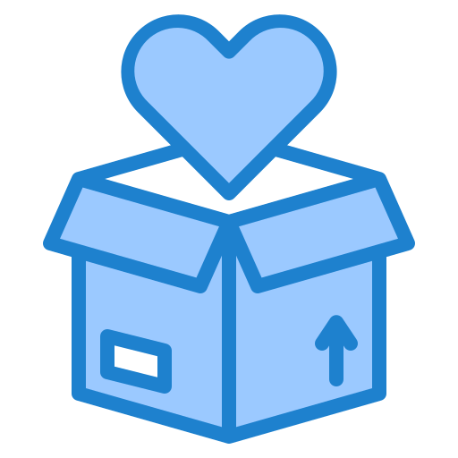 scatola di consegna srip Blue icona