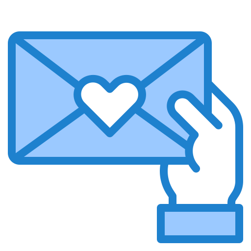e-mail srip Blue icoon