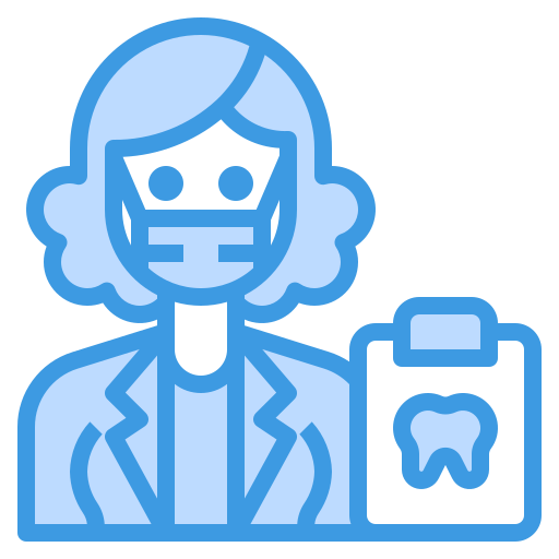 치과 의사 itim2101 Blue icon