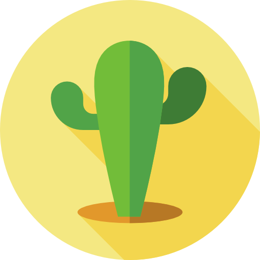 kaktus Flat Circular Flat ikona