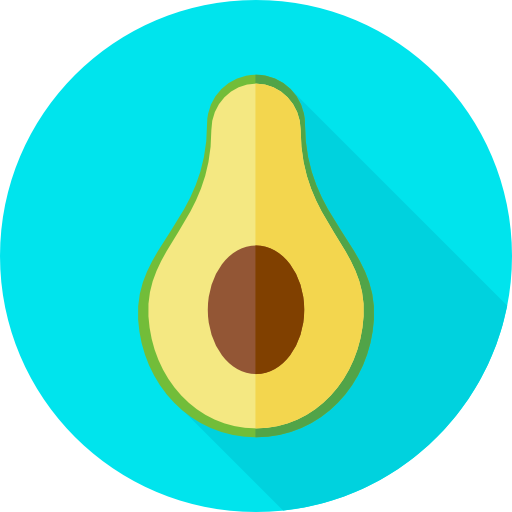 avocado Flat Circular Flat icon