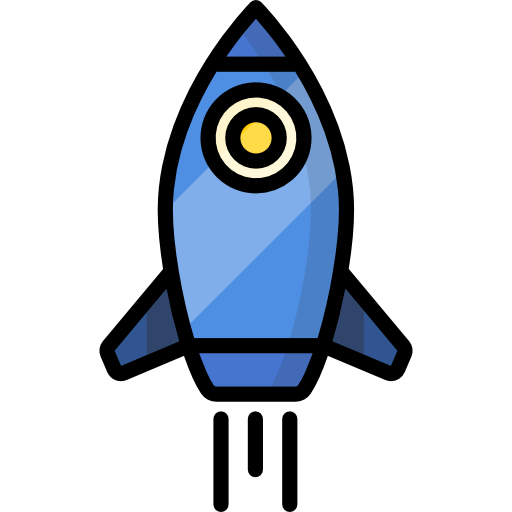 Rocket ship Special Lineal color icon