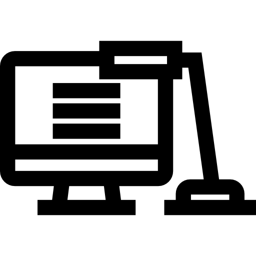 scrivania Basic Straight Lineal icona