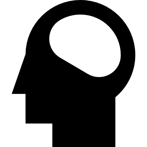 Brain Basic Straight Filled icon