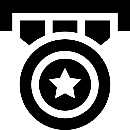 메달 Basic Straight Filled icon