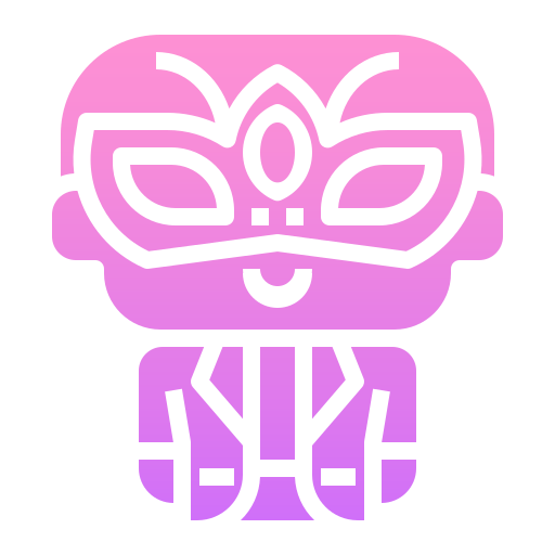 maschera di carnevale Generic Flat Gradient icona