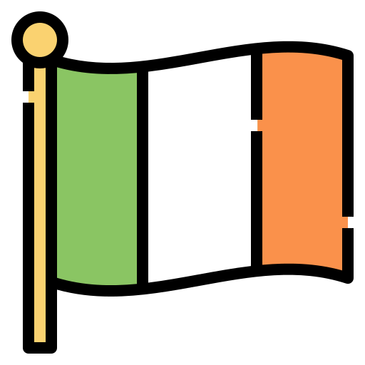 irlanda Linector Lineal Color icono