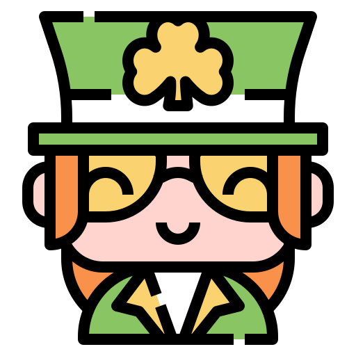 Leprechaun Linector Lineal Color icon