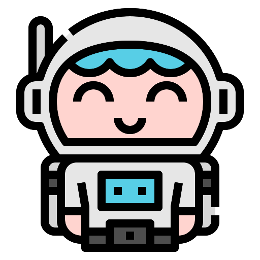 astronaut Linector Lineal Color icon