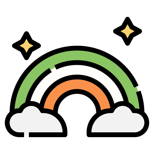 Rainbow Linector Lineal Color icon
