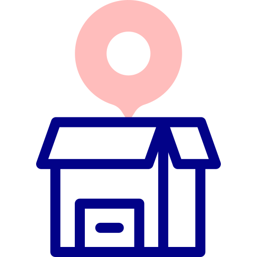 caja de entrega Detailed Mixed Lineal color icono