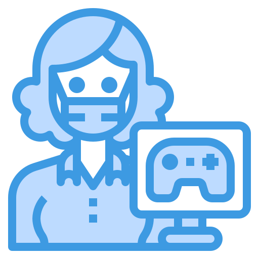 gamer itim2101 Blue icoon