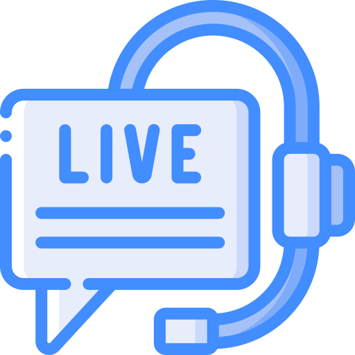 chat en vivo Basic Miscellany Blue icono