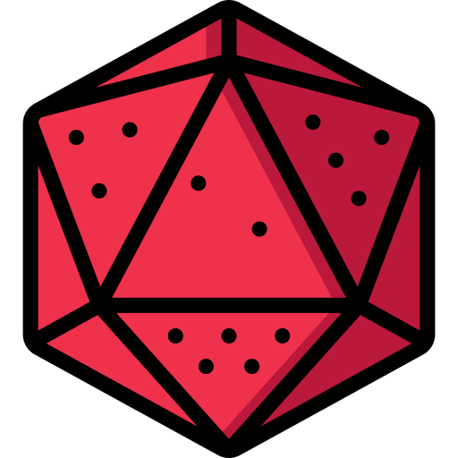 Dice Basic Miscellany Lineal Color icon