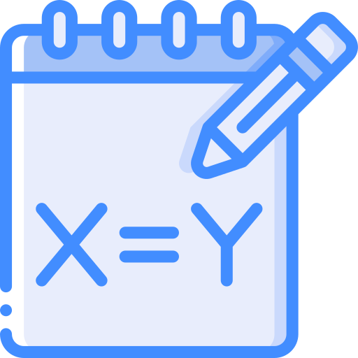 Algebra Basic Miscellany Blue icon