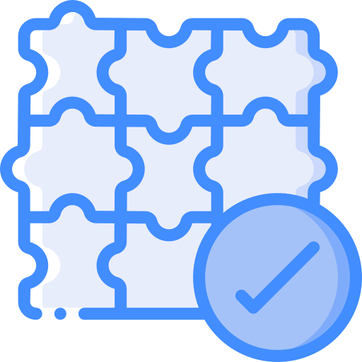 Puzzle Basic Miscellany Blue icon