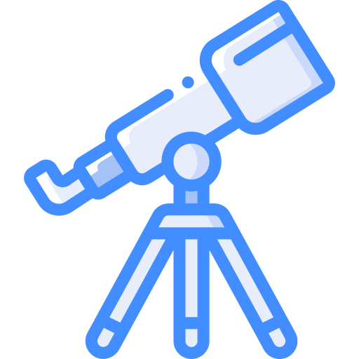 望遠鏡 Basic Miscellany Blue icon