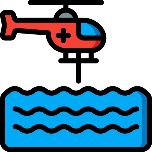 elicottero Basic Miscellany Lineal Color icona