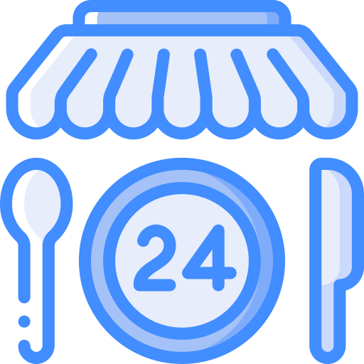 レストラン Basic Miscellany Blue icon