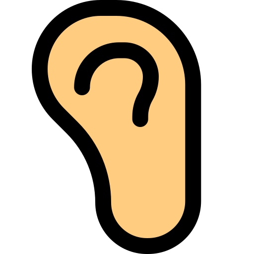 Ear Pixel Perfect Lineal Color icon