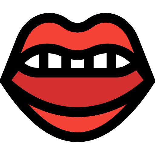 Mouth Pixel Perfect Lineal Color icon