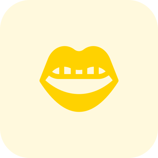 Mouth Pixel Perfect Tritone icon