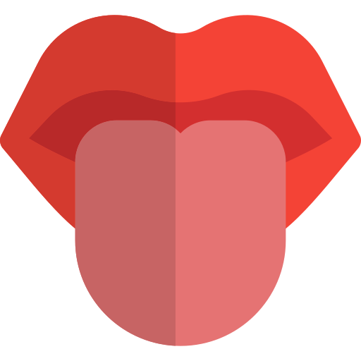 Tongue out Pixel Perfect Flat icon