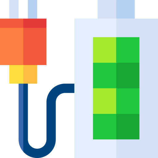 Battery charge Basic Straight Flat icon