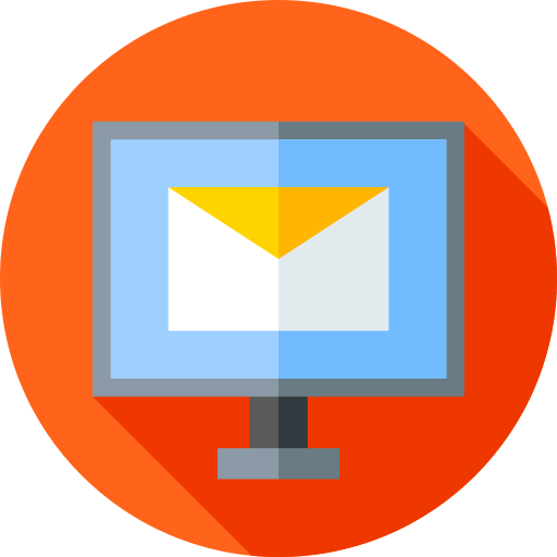 Email Flat Circular Flat icon